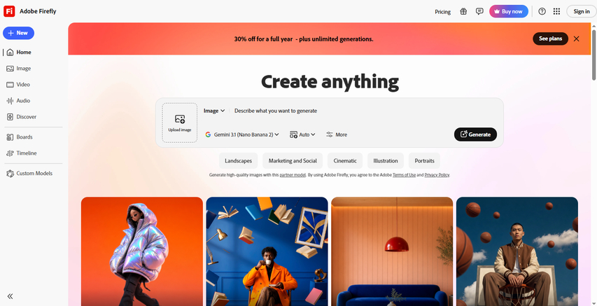 adobe firefly interface