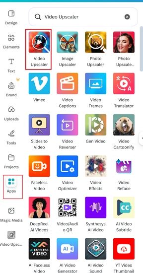 canva video upscaler app