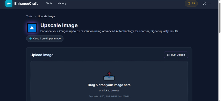 Before and after comparison of AI image enhancement