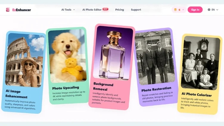 ezenhancer ai photo enhancement tools overview