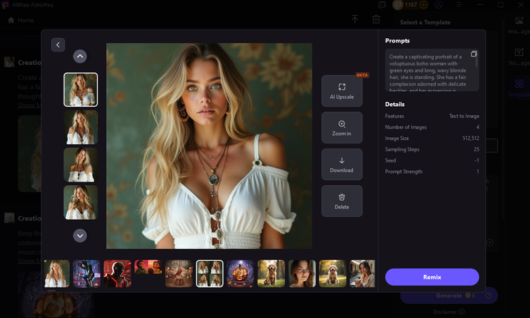 generate ai portrait girl with fotorpea