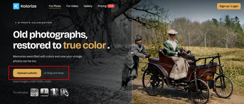 ai photo colorization