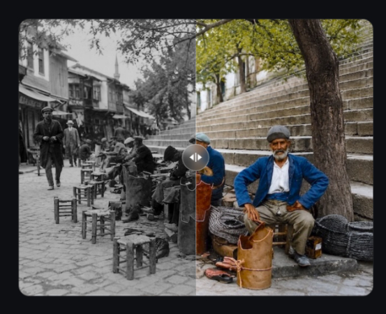 kolorize ai photo colorizer before and after