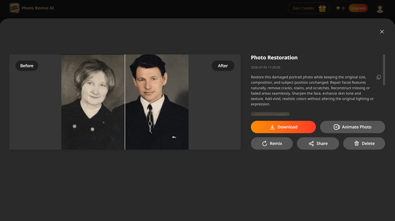 Photo Revive AI Output Quality