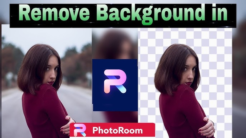 PhotoRoom Background editing interface