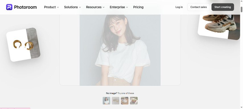 Remove background using PhotoRoom Background