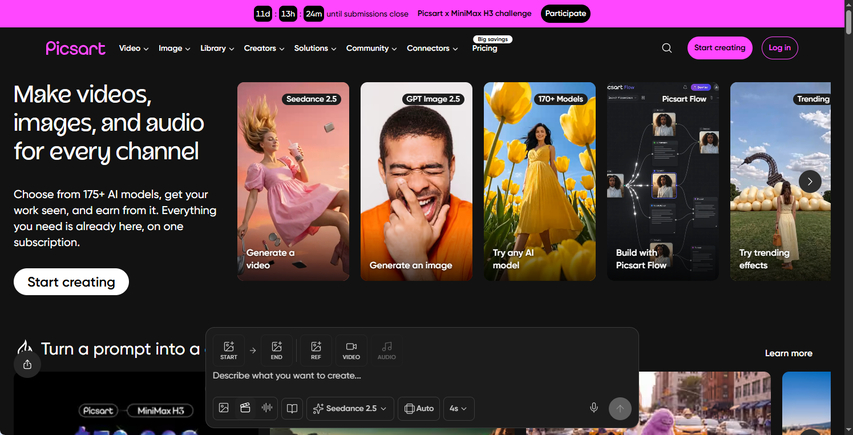 picsart interface