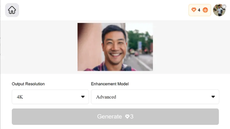 picsman ai photo processing screen