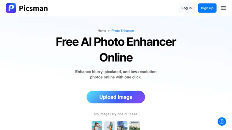 photo enhancer in tool interface
