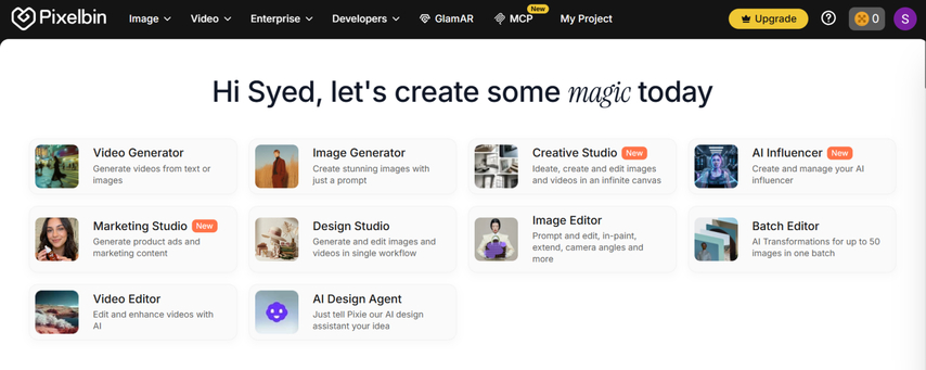 Pixelbin interface