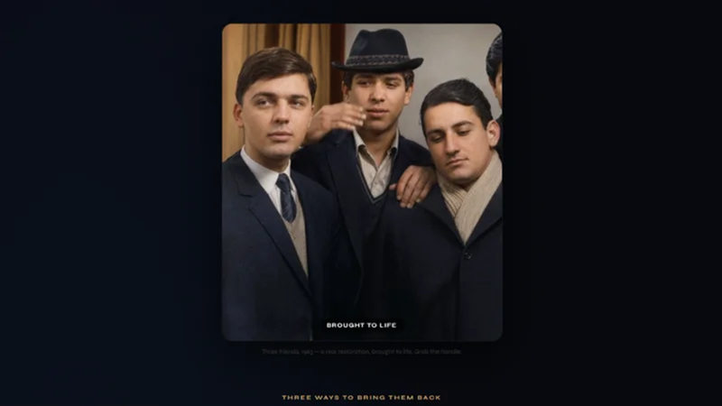 reframe bring to life mode animating a restored family photograph