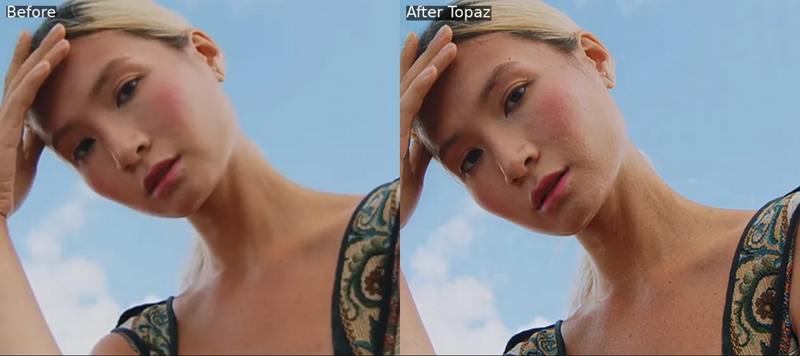 topaz video ai before after