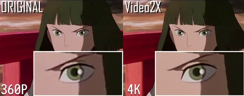video2x for anime upscaling