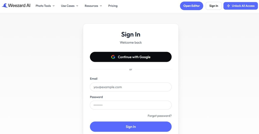 sign up for weezard ai online (Size: 800x450px)