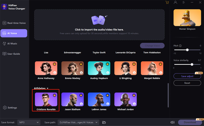 trocador de voz hitpaw