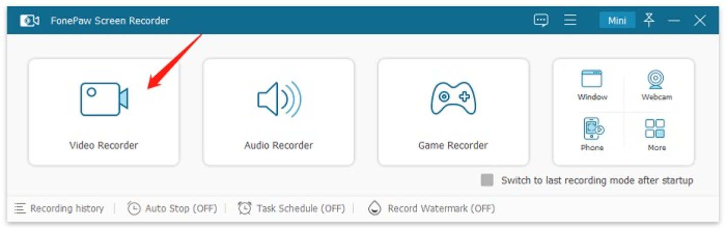 fonepaw screen recorder guide 1