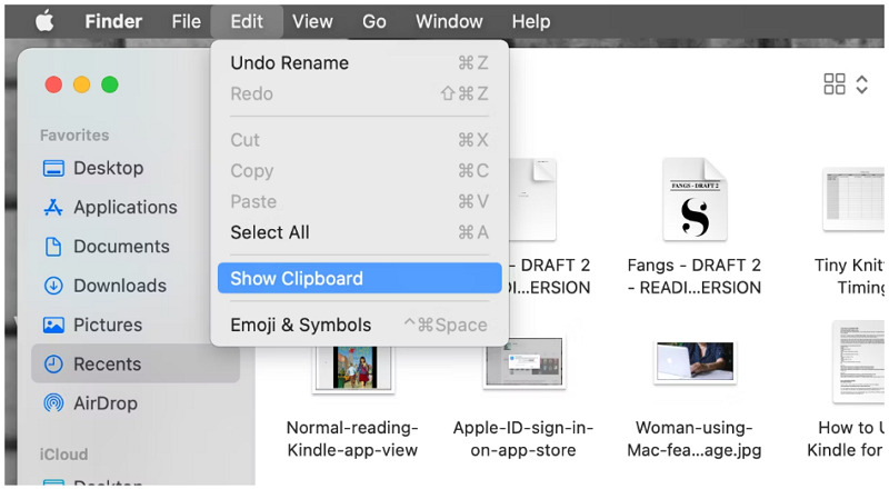 mac take screenshot to clipboard