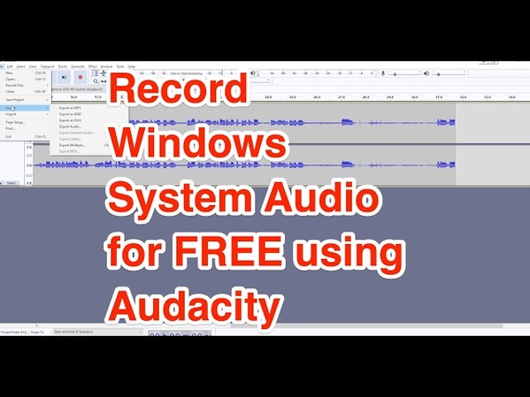 audacity to record sound on windows