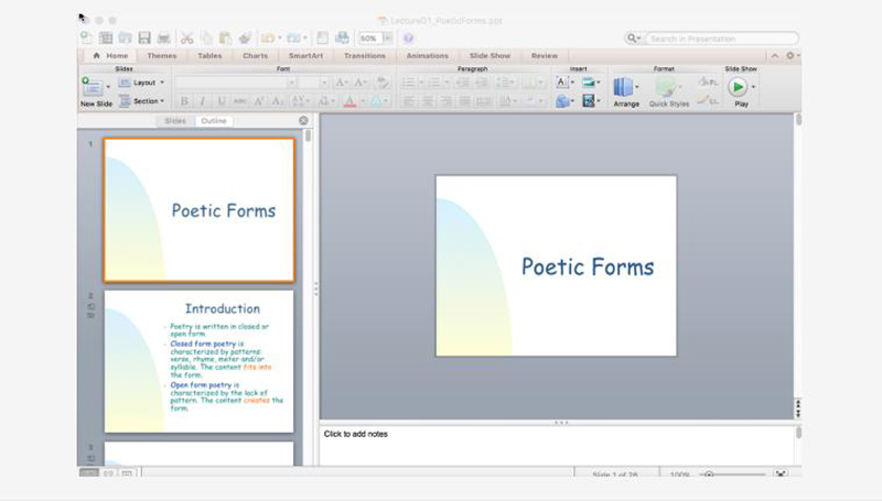 open the application to record