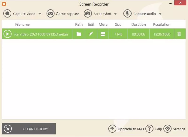 خفظ Icecream Screen Recorder بالتفصيل