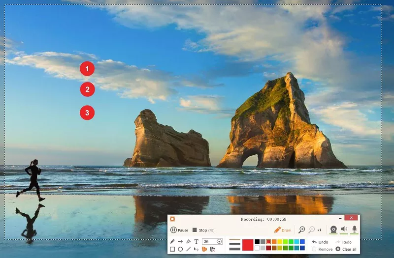 ابدأ Icecream Screen Recorder بالتفصيل