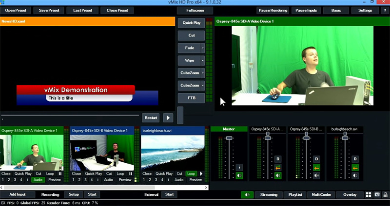 vMix 스트리밍 소프트웨어
