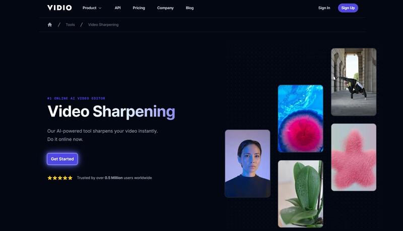 vidio ai video sharpening