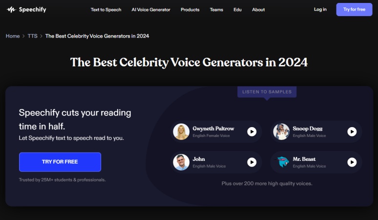 speechify text to speech