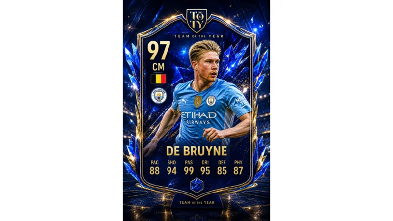 team of the year football card