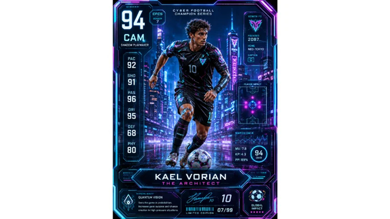 cyber football champion card