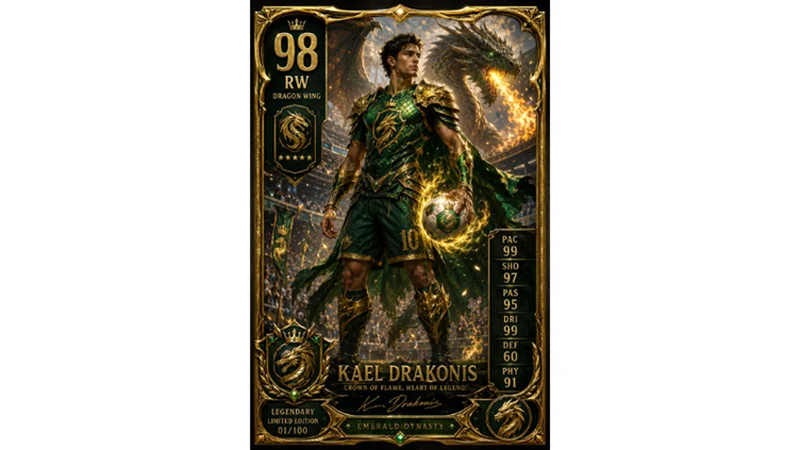 fantasy football champion card