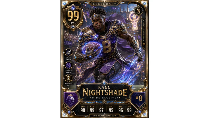 fantasy football player card