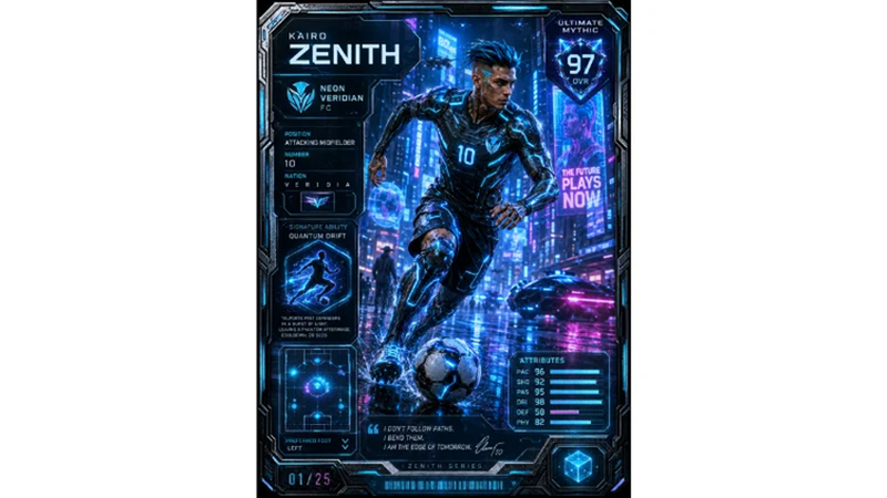 cyberpunk football card