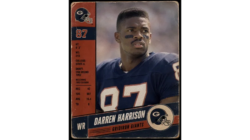 football trading card prompt