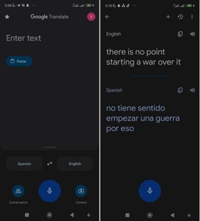 google translate translate audio