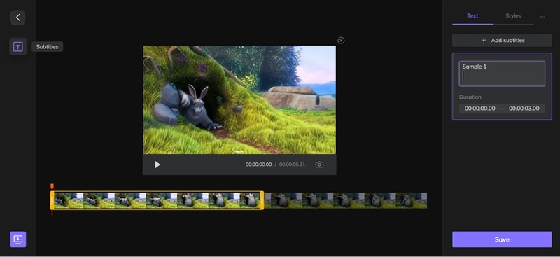 add captions to youtube shorts hitpaw online video editor guide 3