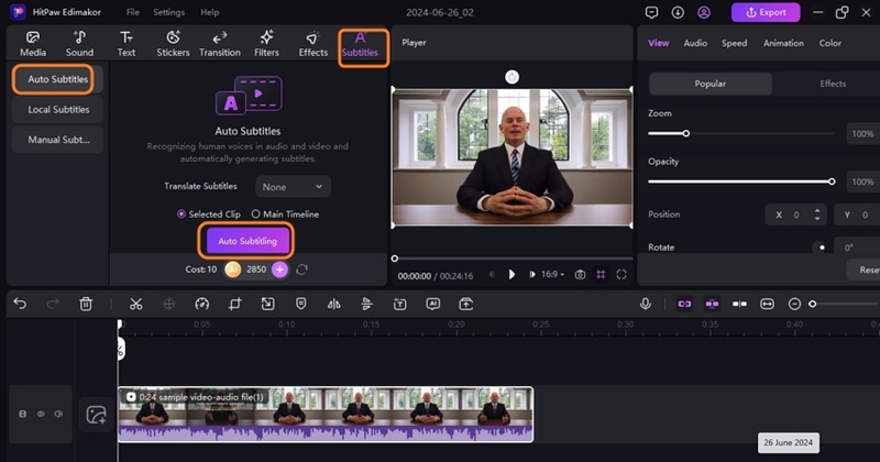 add captions to youtube shorts hitpaw edimakor guide 4