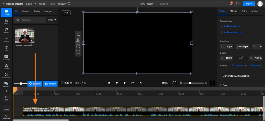 guía de video de flixier a subtítulos en inglés 2