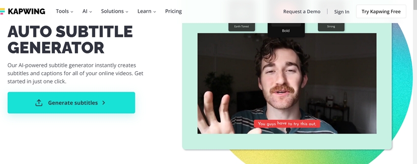 guía de video de kapwing a subtítulos en inglés 1