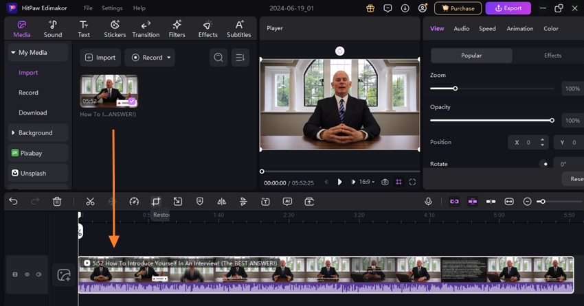 hitpaw edimakor video to english subtitles guide 3