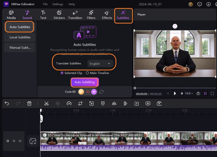 hitpaw edimakor video to english subtitles guide 4