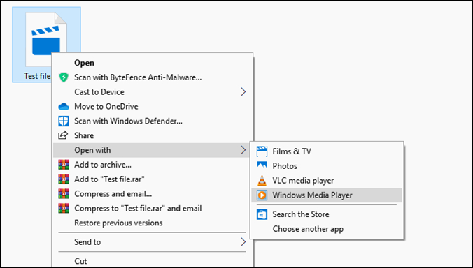play video and srt file in windows media player