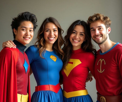 superhero friends photoshoot ideas