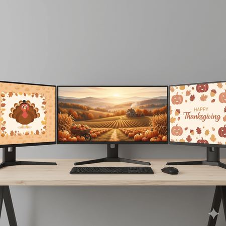 if you have multiple monitors, consider coordinated wallpapers