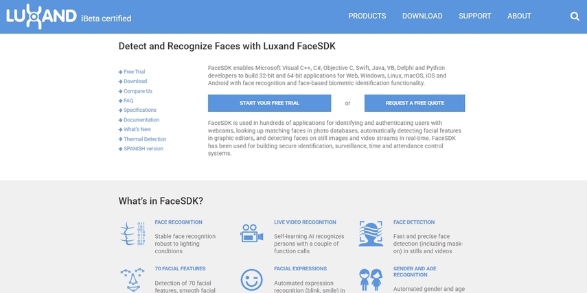 face tracking with luxand