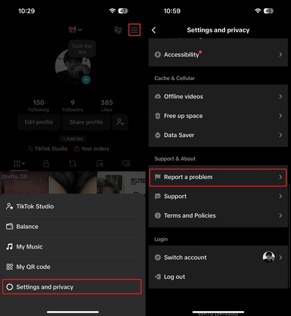 steps private tiktok videos without following