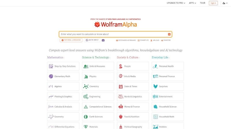 Wolfram Alpha: أداة ذكاء اصطناعي للطلاب