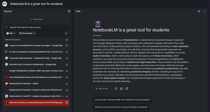 NotebookLM أداة رائعة للطلاب