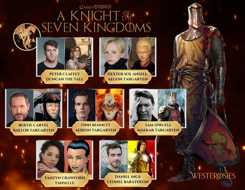 a knight of the seven kingdoms cast