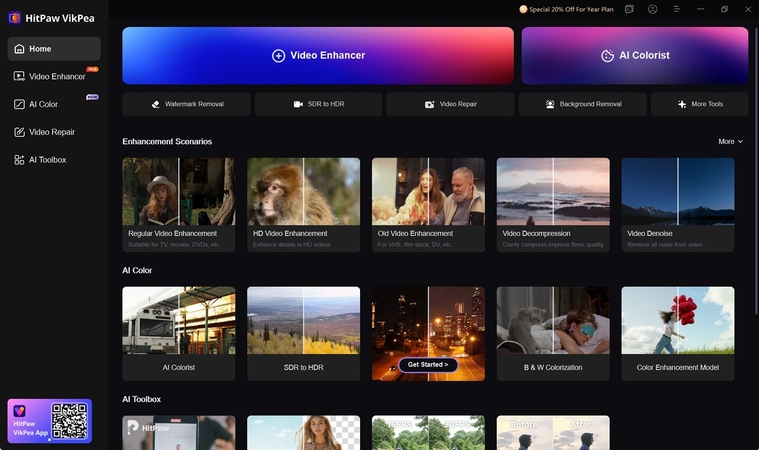 press video enhancer tool vikpea